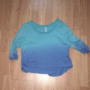Urban Outfitters blue ombré shirt